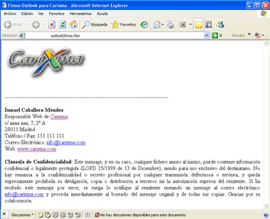 Firma para Outlook - Carixma Firma para Outlook - Carixma